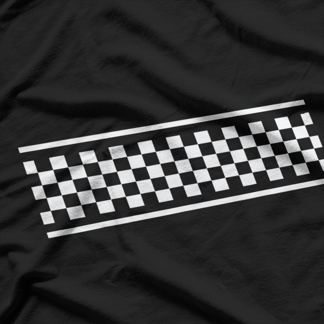 White Checker Pattern - Classic Checkerboard T-Shirt