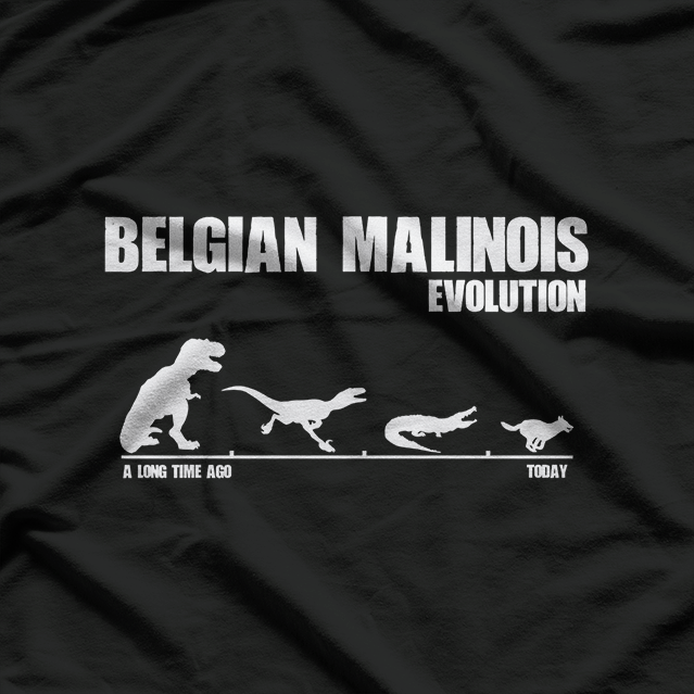 Belgian Malinois Evolution Funny Smart Dog Owner Gift T-Shirt