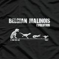 Belgian Malinois Evolution Funny Smart Dog Owner Gift T-Shirt