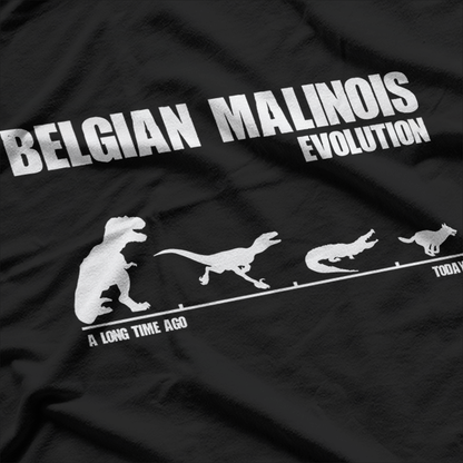 Belgian Malinois Evolution Funny Smart Dog Owner Gift T-Shirt