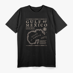Gulf of Mexico 1672 Historic Map Nautical Ocean Adventure T-Shirt
