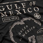 Gulf of Mexico 1672 Historic Map Nautical Ocean Adventure T-Shirt