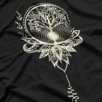 Mandala Lotus - Unalome Tree of Life Spiritual T-Shirt