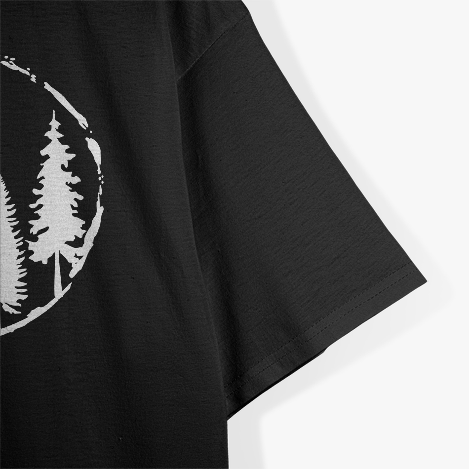 Minimalist Forest Outdoors Tree Design Adventure T-Shirt