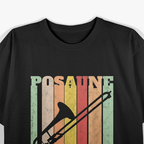 Retro Trombone Trombonist Musical Instrument T-Shirt