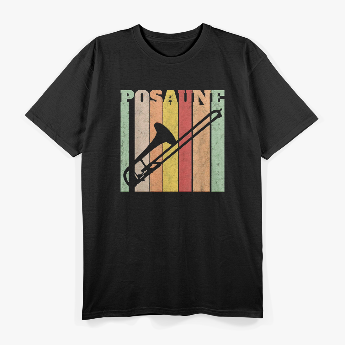 Retro Trombone Trombonist Musical Instrument T-Shirt