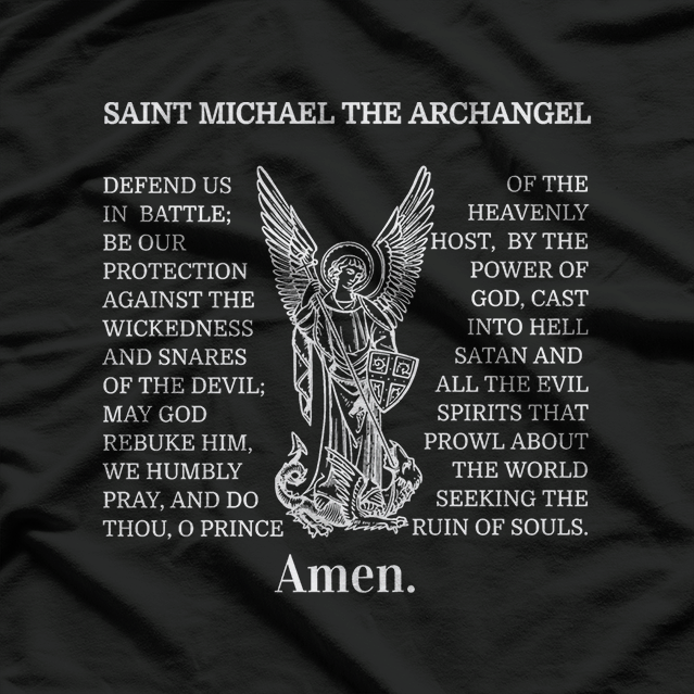 Saint Michael Prayer Protection Archangel T-Shirt