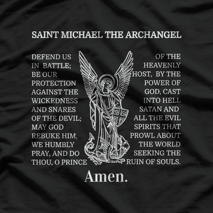 Saint Michael Prayer Protection Archangel T-Shirt