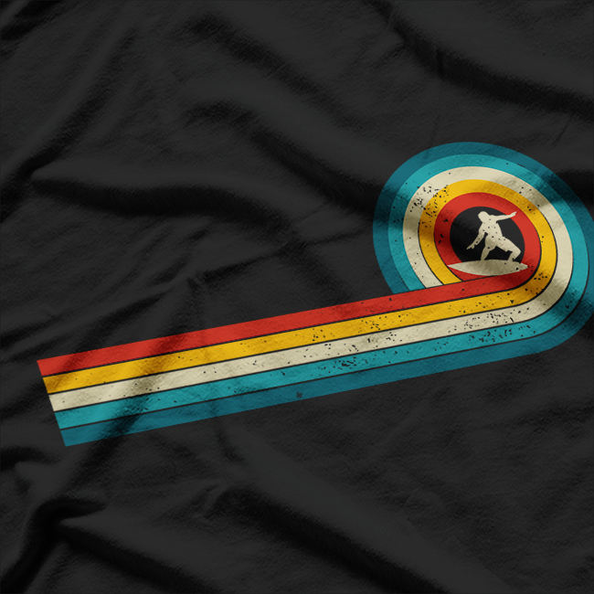 Retro Wave Rider Surfing Vibes T-Shirt