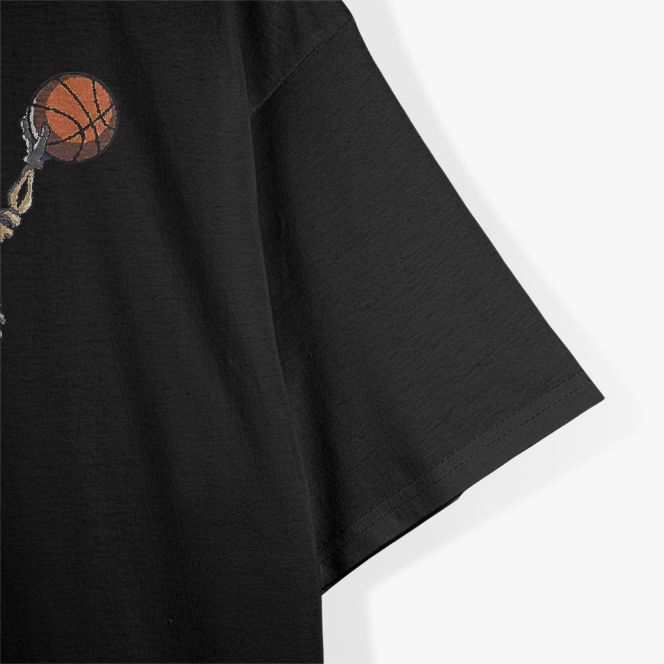Basketball Skeleton Dunking Hoop T-Shirt