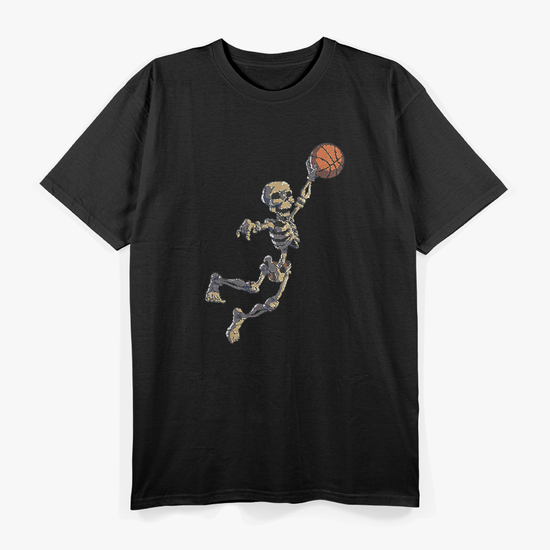 Basketball Skeleton Dunking Hoop T-Shirt