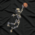 Basketball Skeleton Dunking Hoop T-Shirt