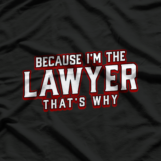 Because I'm The Lawyer That's Why Law School Student T-Shirt