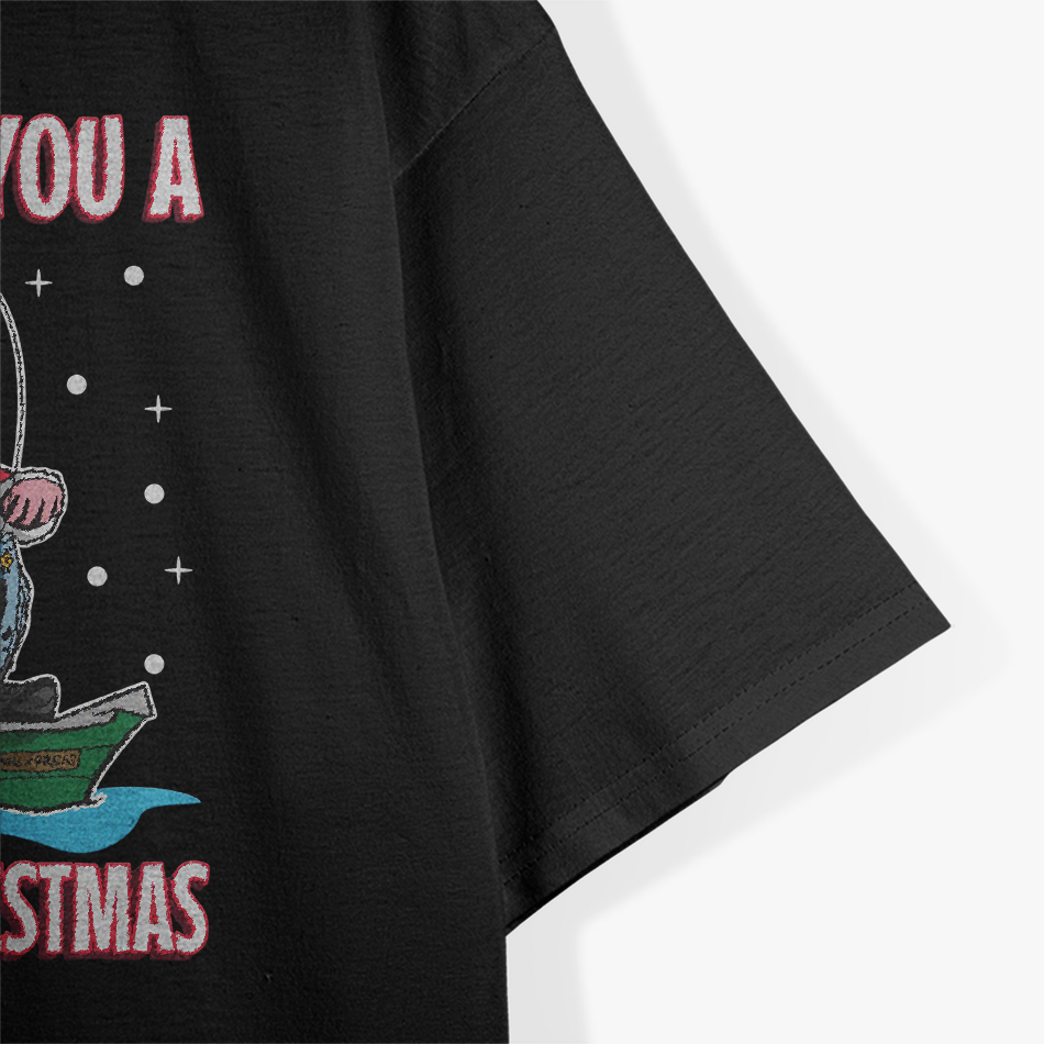 Christmas Fisherman Fishing Funny Santa Claus Holiday T-Shirt