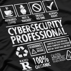 Cybersecurity Professional Funny Job T-Shirt