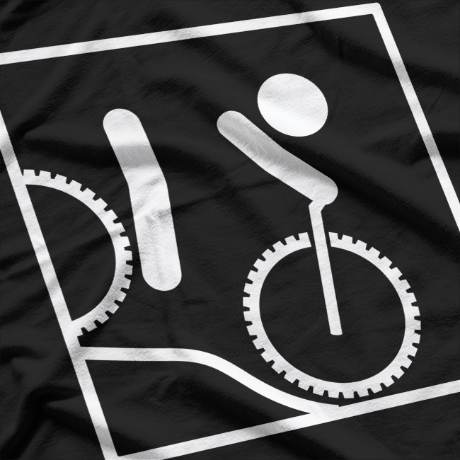 Downhill Pictogram - Thrilling Downhill Cycling T-Shirt