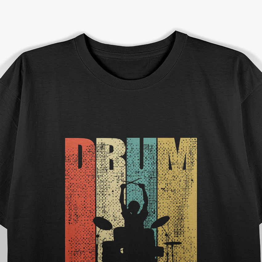 Retro Drum Kit: Cool Drummer Beat Lover T-Shirt