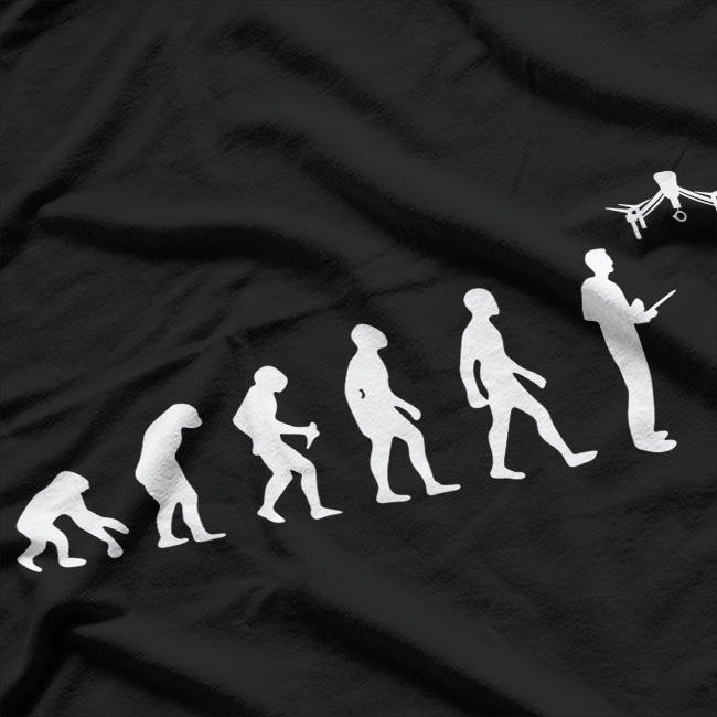 Evolution of Man Flying Drone T-Shirt
