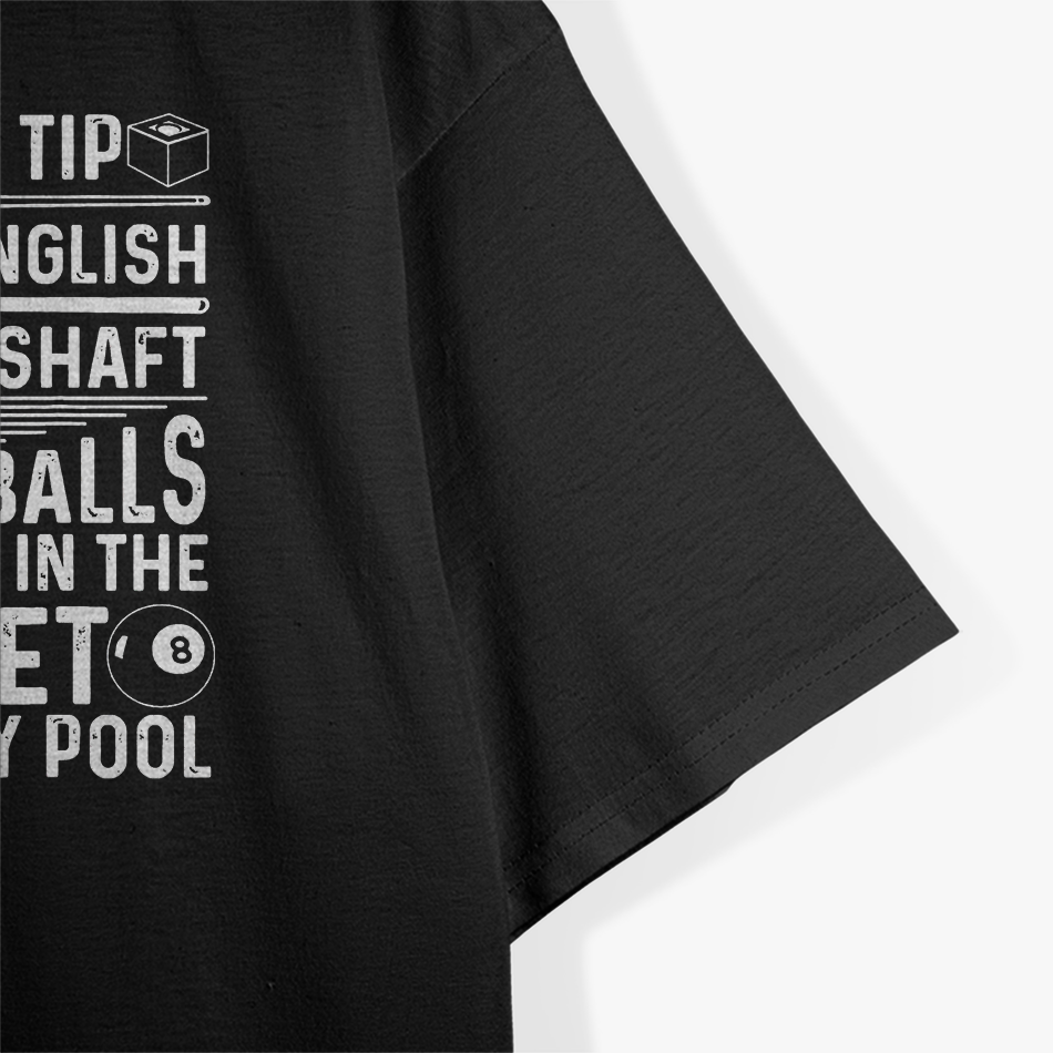 Funny Pool Player Billiard Shark Humor Cue Sports Fan T-Shirt