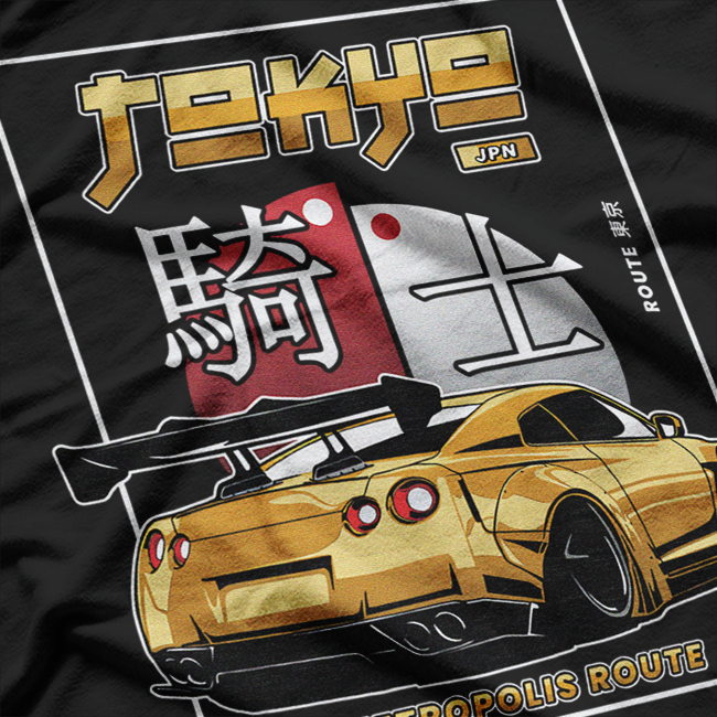 Japanese Car Tokyo Funny Auto Racing Tuner Car Lover T-Shirt