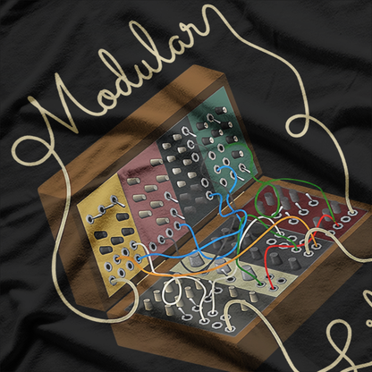 Modular Synthesizer Retro Electronic Music T-Shirt