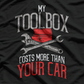 My Toolbox Costs More Than Your Car - Funny Auto Mechanic T-Shirt