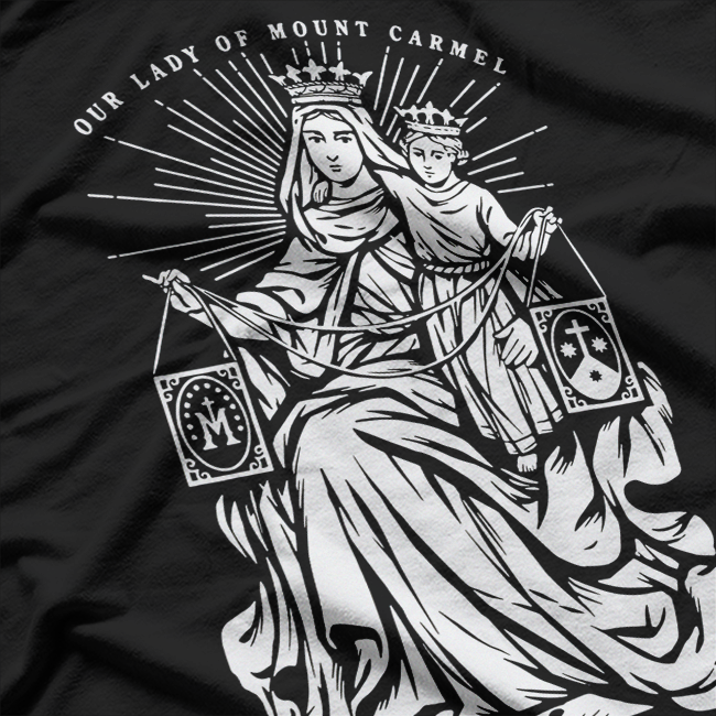 Our Lady of Mount Carmel Catholic Faith T-Shirt