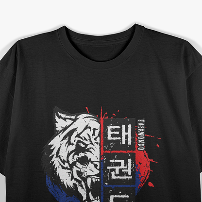 Taekwondo Tiger Korean Martial Arts Power and Precision T-Shirt