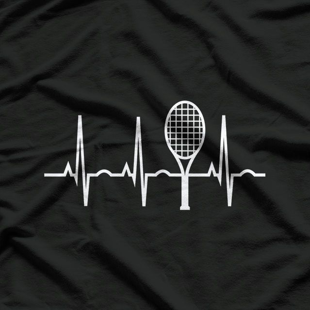 Tennis Heartbeat Player Passion for the Court Sports T-Shirt