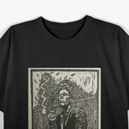 Tom Waits Smoking a Cigarette Vintage Music T-Shirt