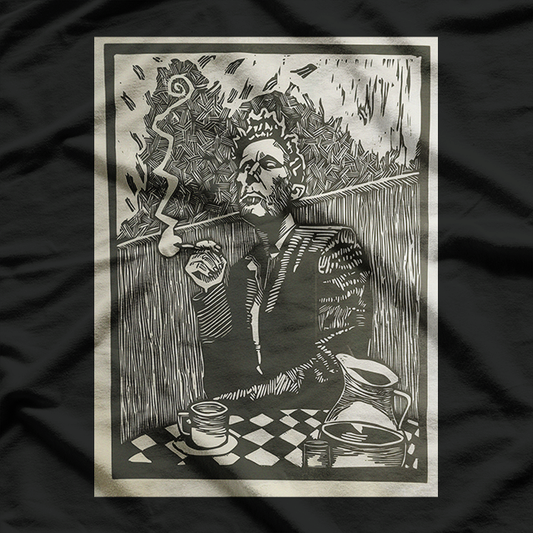 Tom Waits Smoking a Cigarette Vintage Music T-Shirt