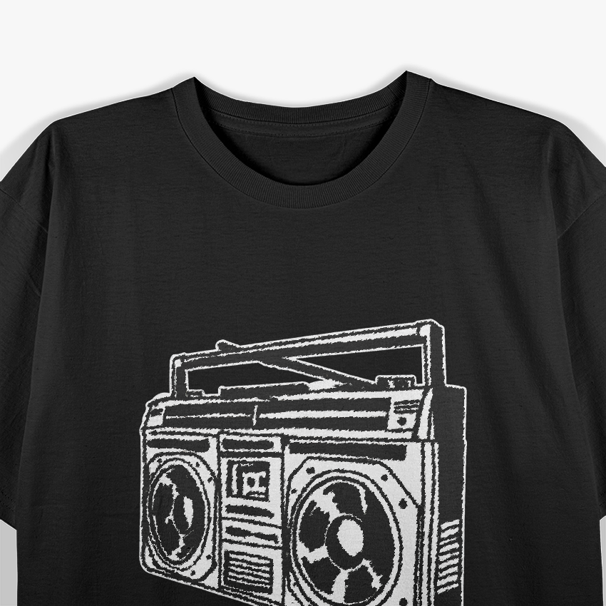 Ghetto Blaster 80s 90s Retro Radio T-Shirt