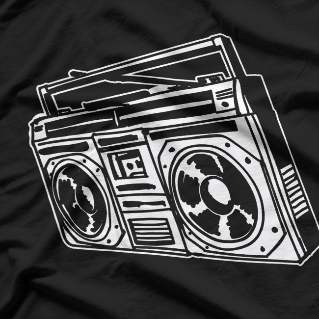 Ghetto Blaster 80s 90s Retro Radio T-Shirt