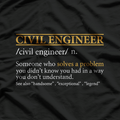 Funny Civil Engineer definition T-Shirt