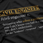 Funny Civil Engineer definition T-Shirt
