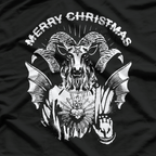 Merry Christmas, Satanic Baphomet - Dark Holiday Humor T-Shirt
