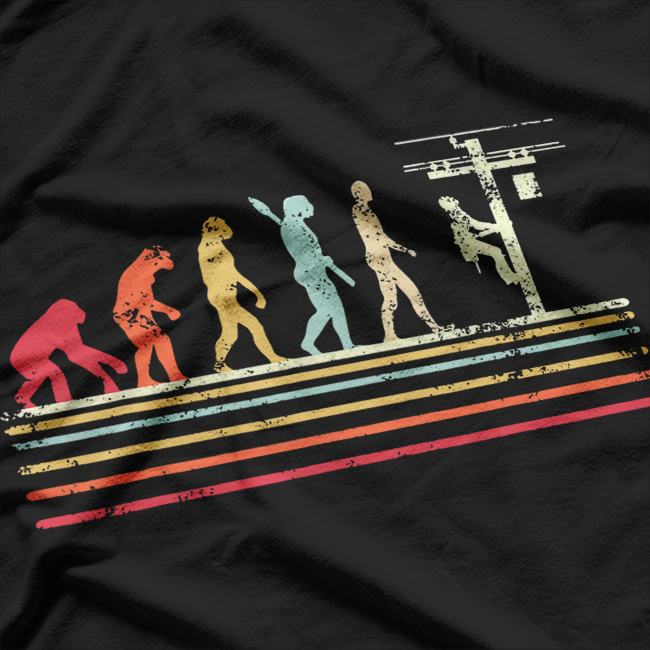 Retro Style Cool Lineman Electrician T-Shirt