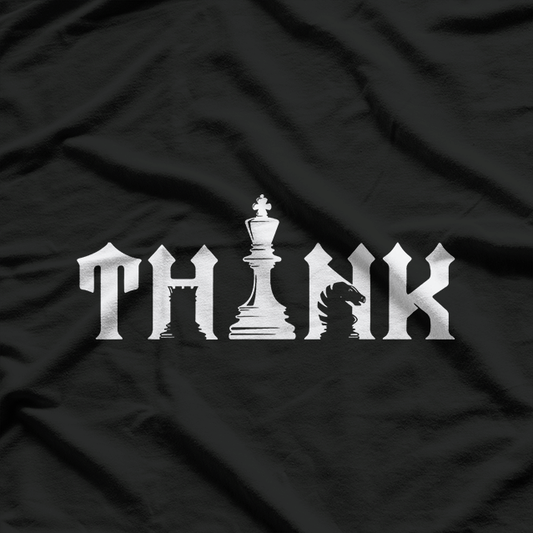 Think Retro Vintage Chess Strategy Board Game Lover T-Shirt