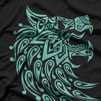 Valhalla Geometric Wolf - Nordic Myth Meets Modern Design T-Shirt
