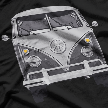 Vintage 1960s Hippie Micro Bus Van T-Shirt