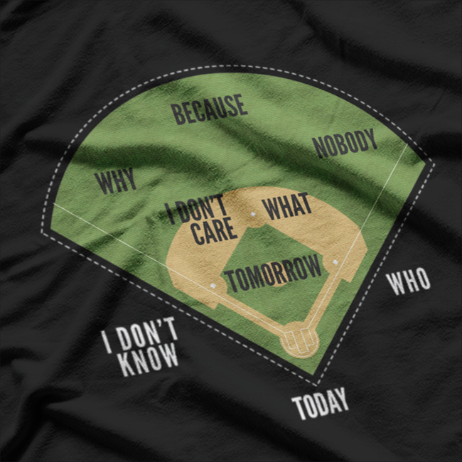 Who's on First: The Classic Comedy Baseball T-Shirt