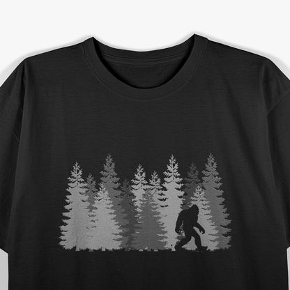 Bigfoot in the Forest - The Legendary Sasquatch and Yeti Tale T-Shirt