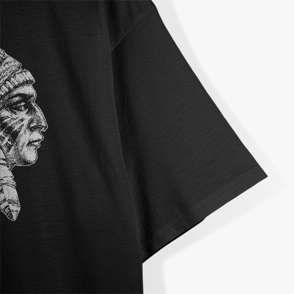 Native American Feather Headdress Tribal Chief T-Shirt