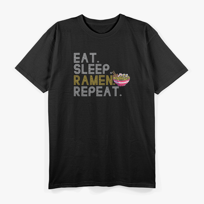 Eat Sleep Ramen Repeat Funny Asian Noodle Lover Foodie T-Shirt