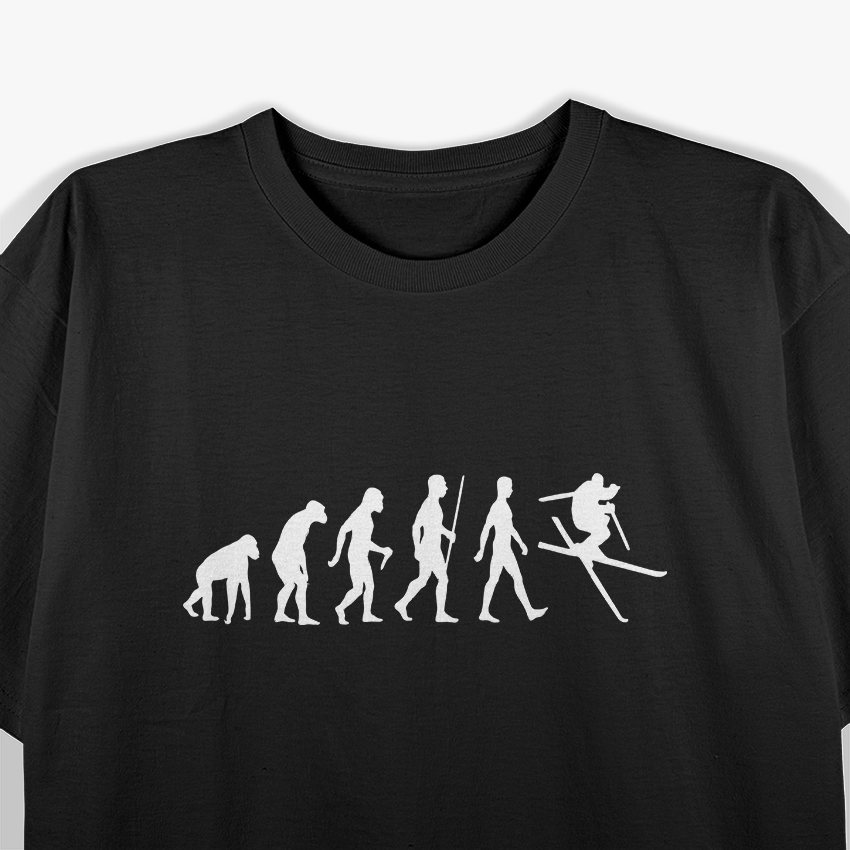 Ski Evolution: From Beginner to Pro Skier T-Shirt