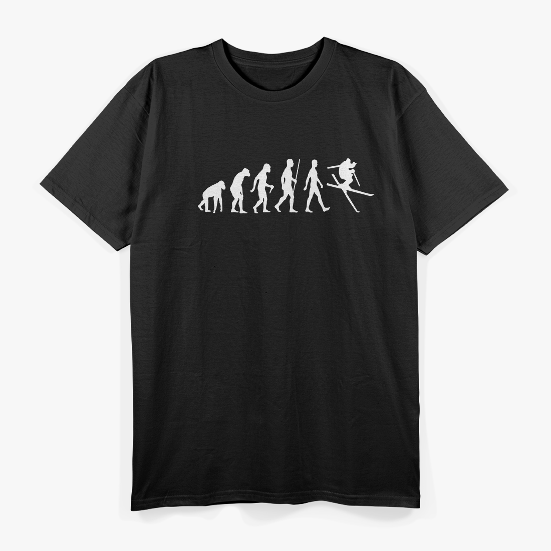 Ski Evolution: From Beginner to Pro Skier T-Shirt