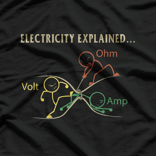 Simple Explanation of Electricity Funny T-Shirt