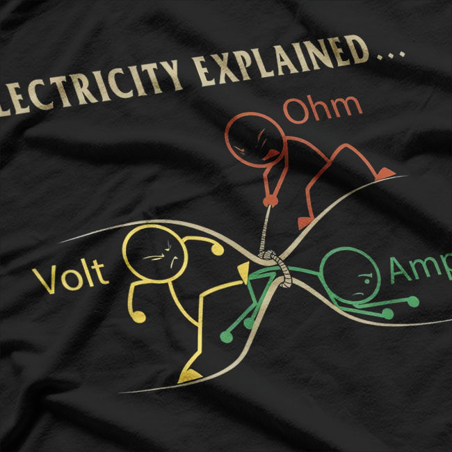 Simple Explanation of Electricity Funny T-Shirt