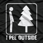 I Love Peeing Outside Funny Camping Hiking Outdoor T-Shirt