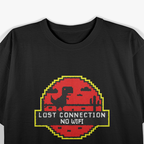 Lost Connection: No WiFi Dinosaur Pixel Art T-Shirt